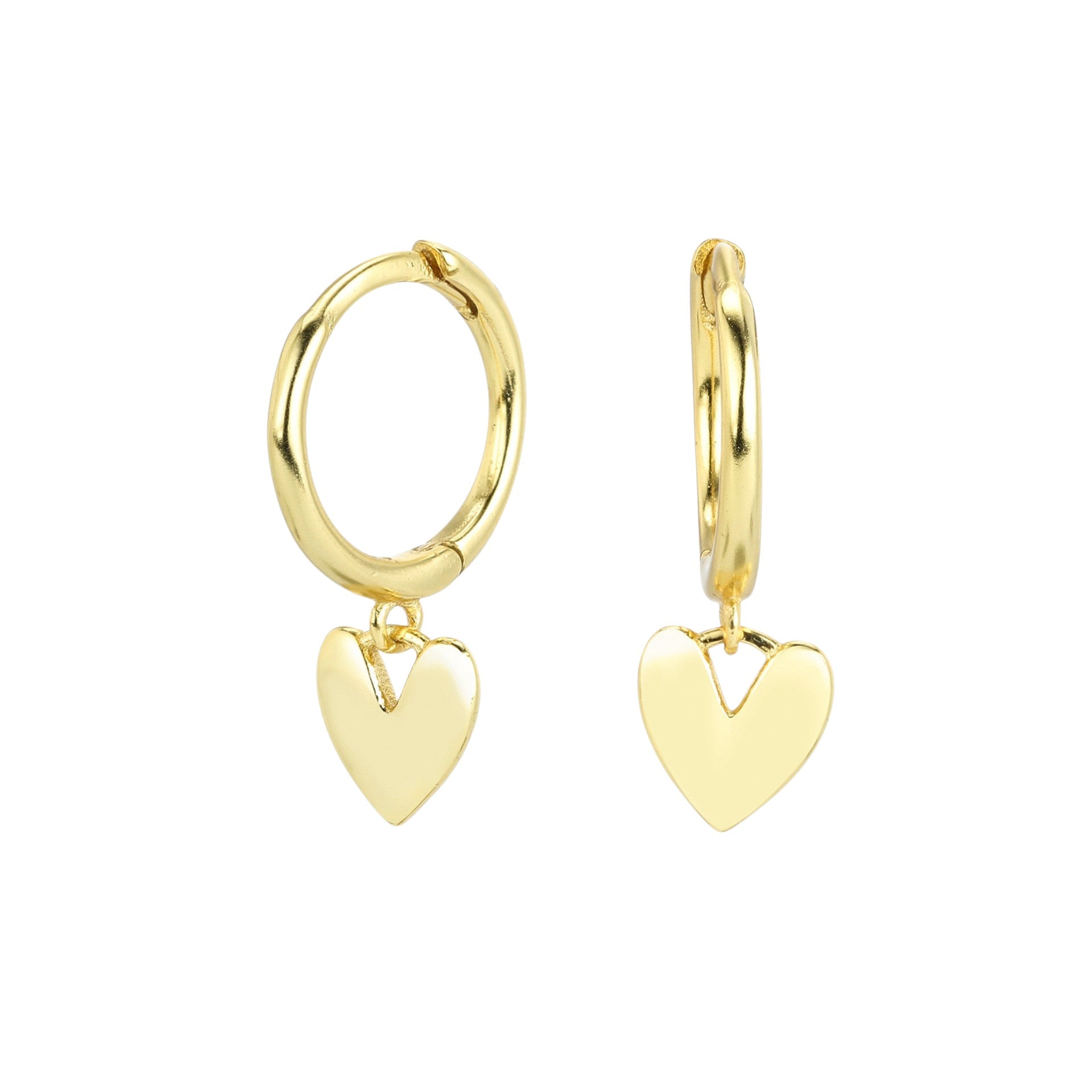 Amore Mini Heart Hoops