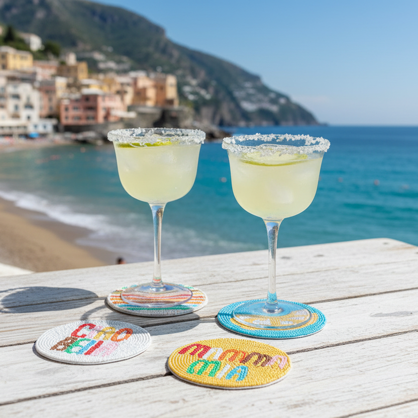 Dolce Casa Beaded Coaster Set of 4