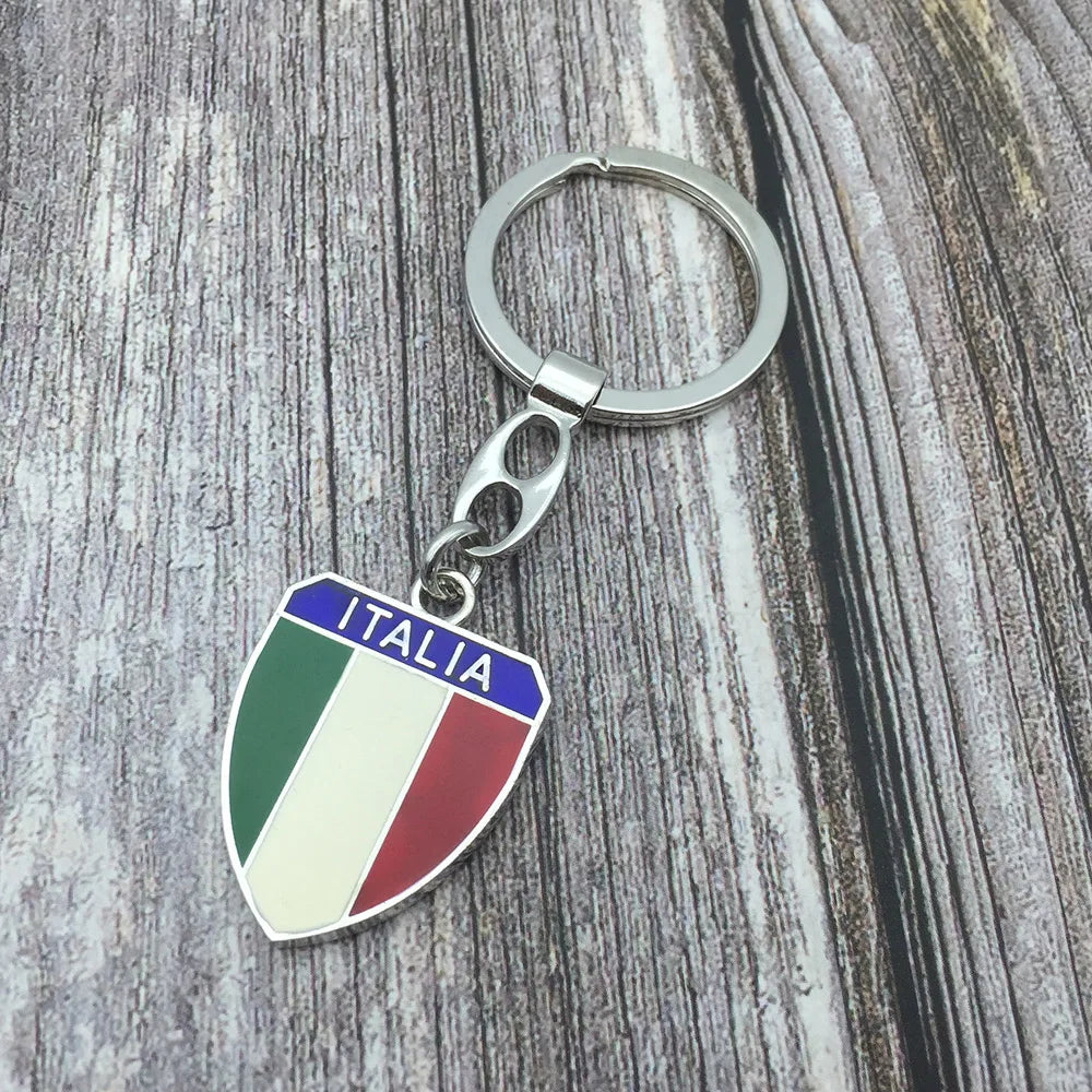 Italia Shield Key Ring