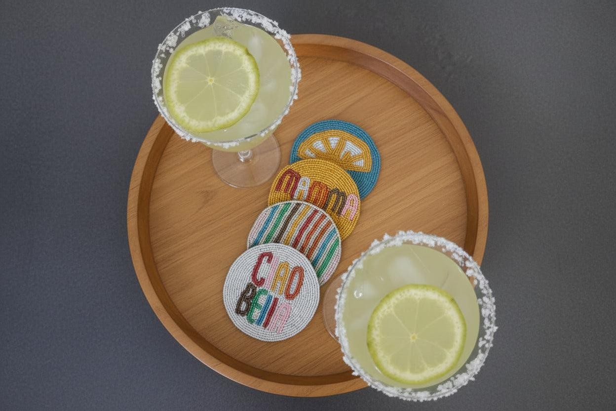 Dolce Casa Beaded Coaster Set of 4