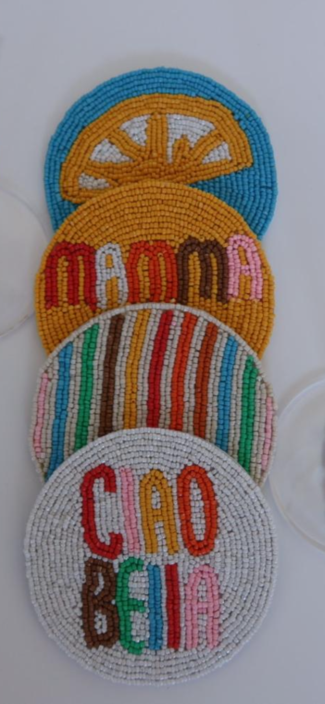 Dolce Casa Beaded Coaster Set of 4
