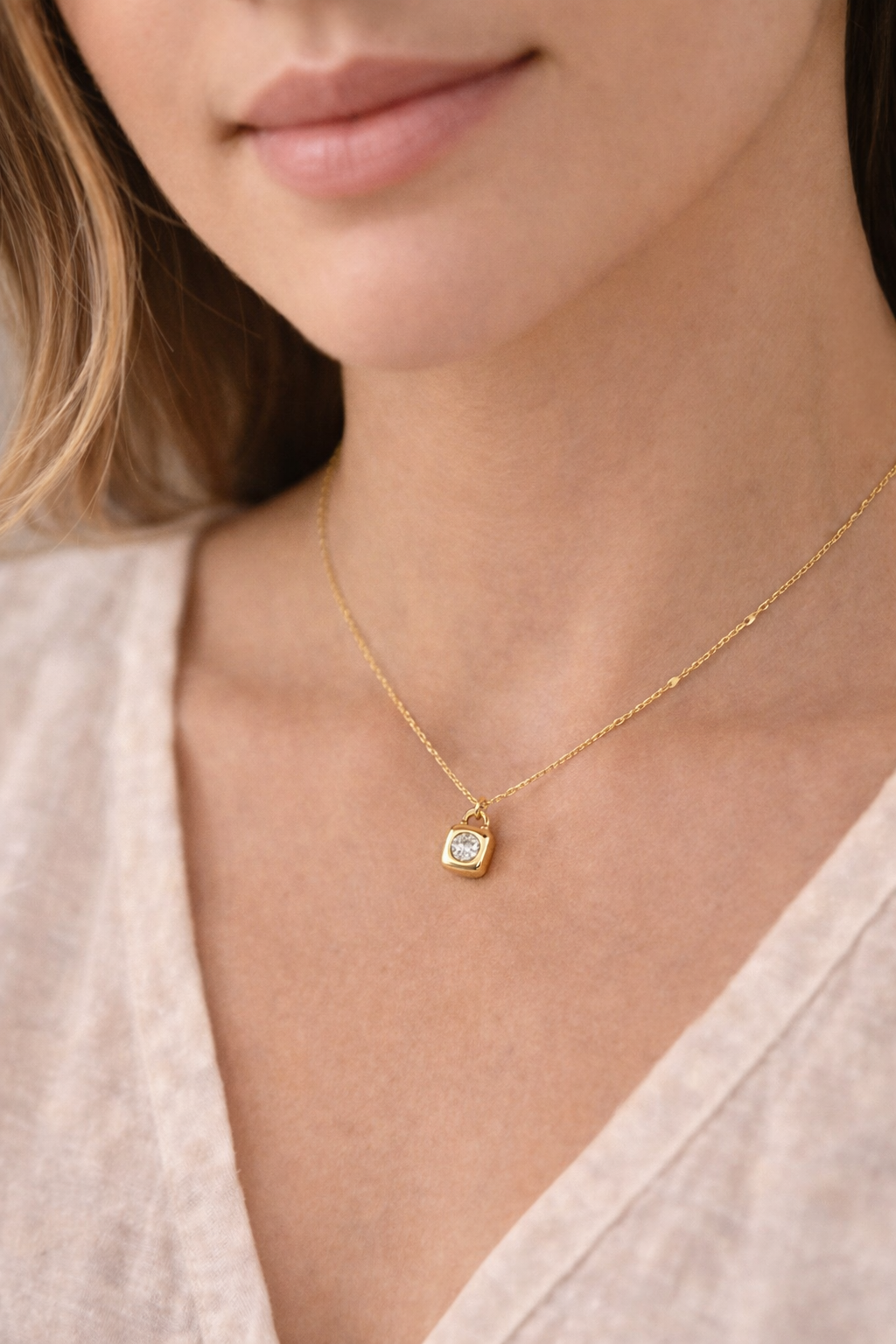 Amore Lock Necklace