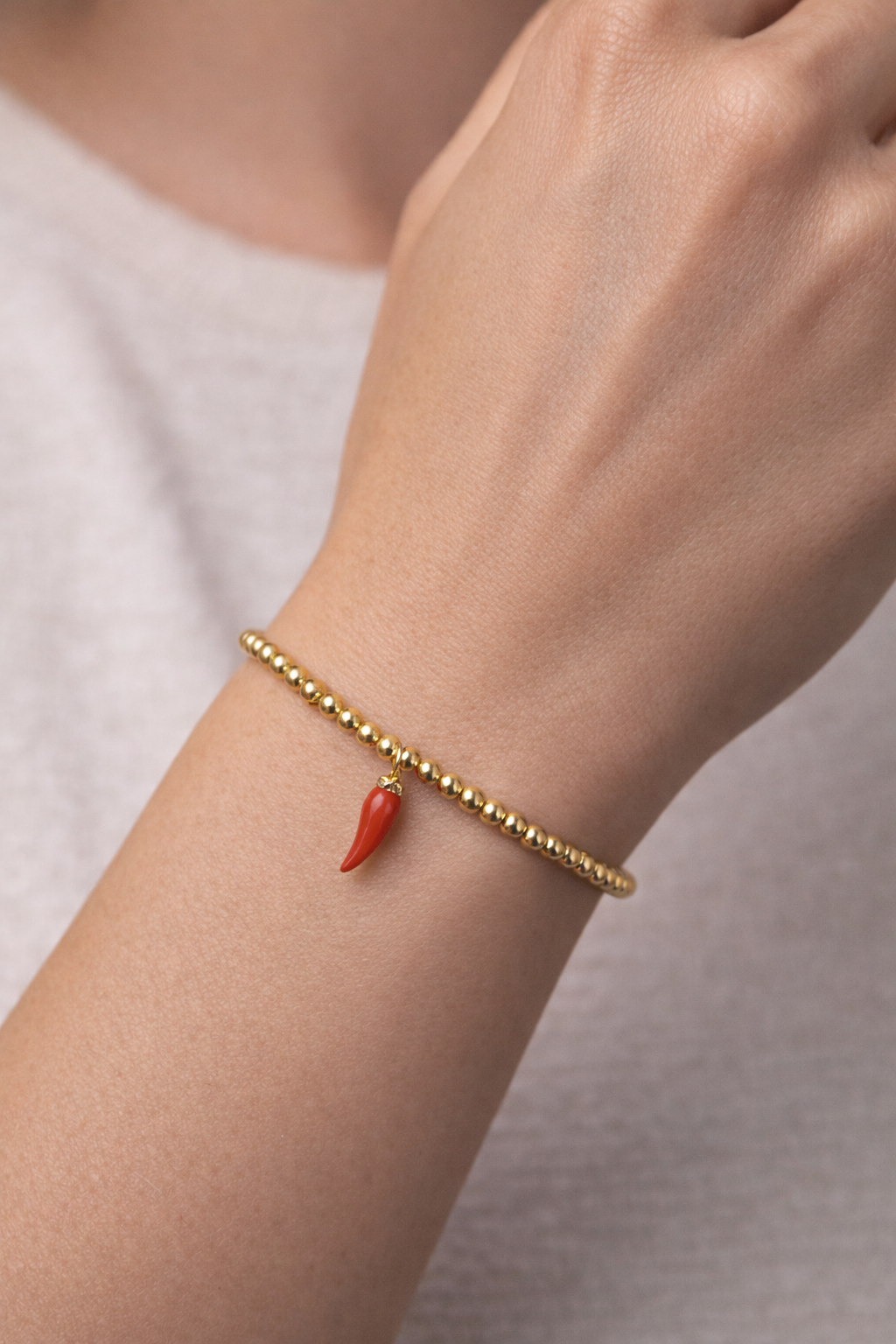 Cornicello Beaded Bracelet
