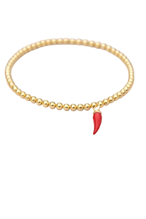 Cornicello Beaded Bracelet