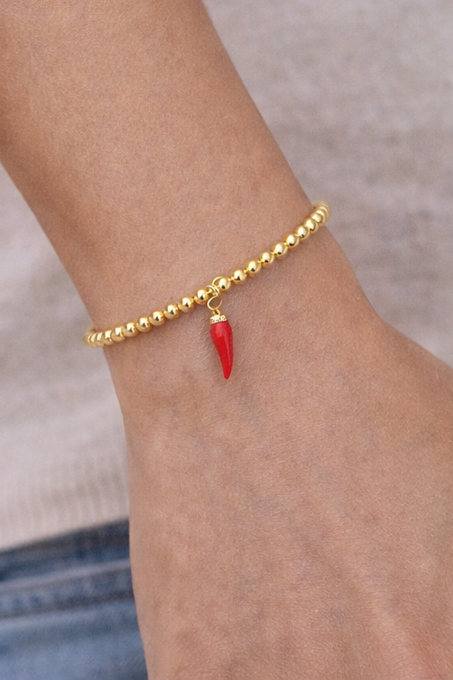 Cornicello Beaded Bracelet