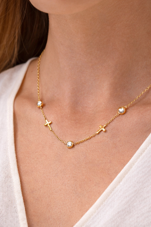 Carmela Cross Necklace