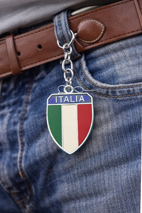 Italia Shield Key Ring
