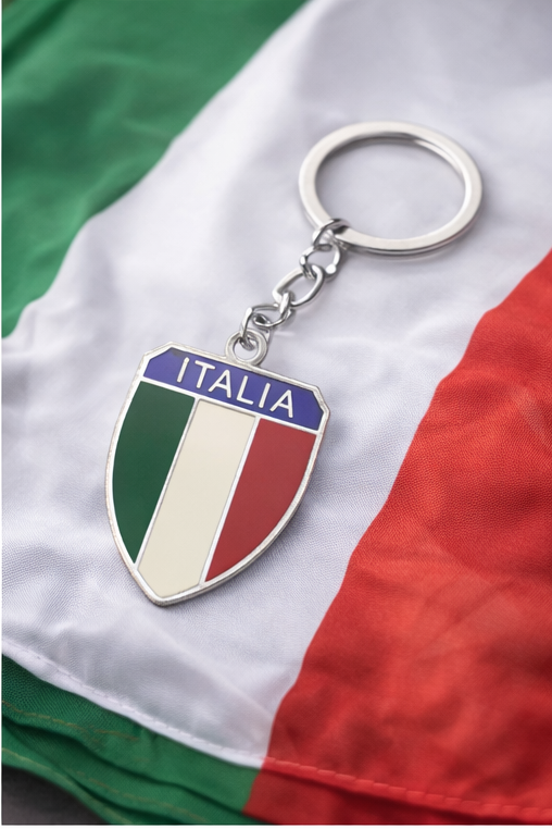 Italia Shield Key Ring