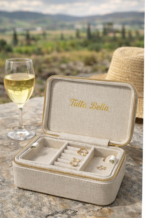 Cornicello Luxe Travel Jewellery Case