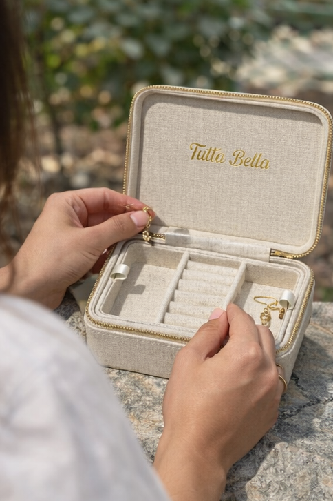 Cornicello Luxe Travel Jewellery Case