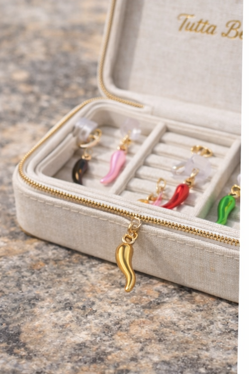 Cornicello Luxe Travel Jewellery Case