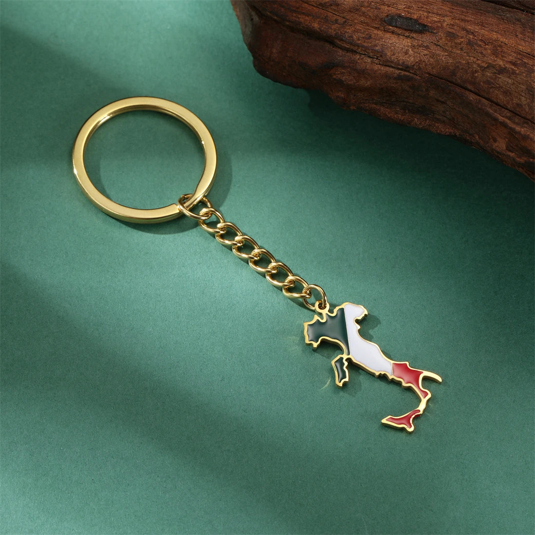 Italia Map Key Ring