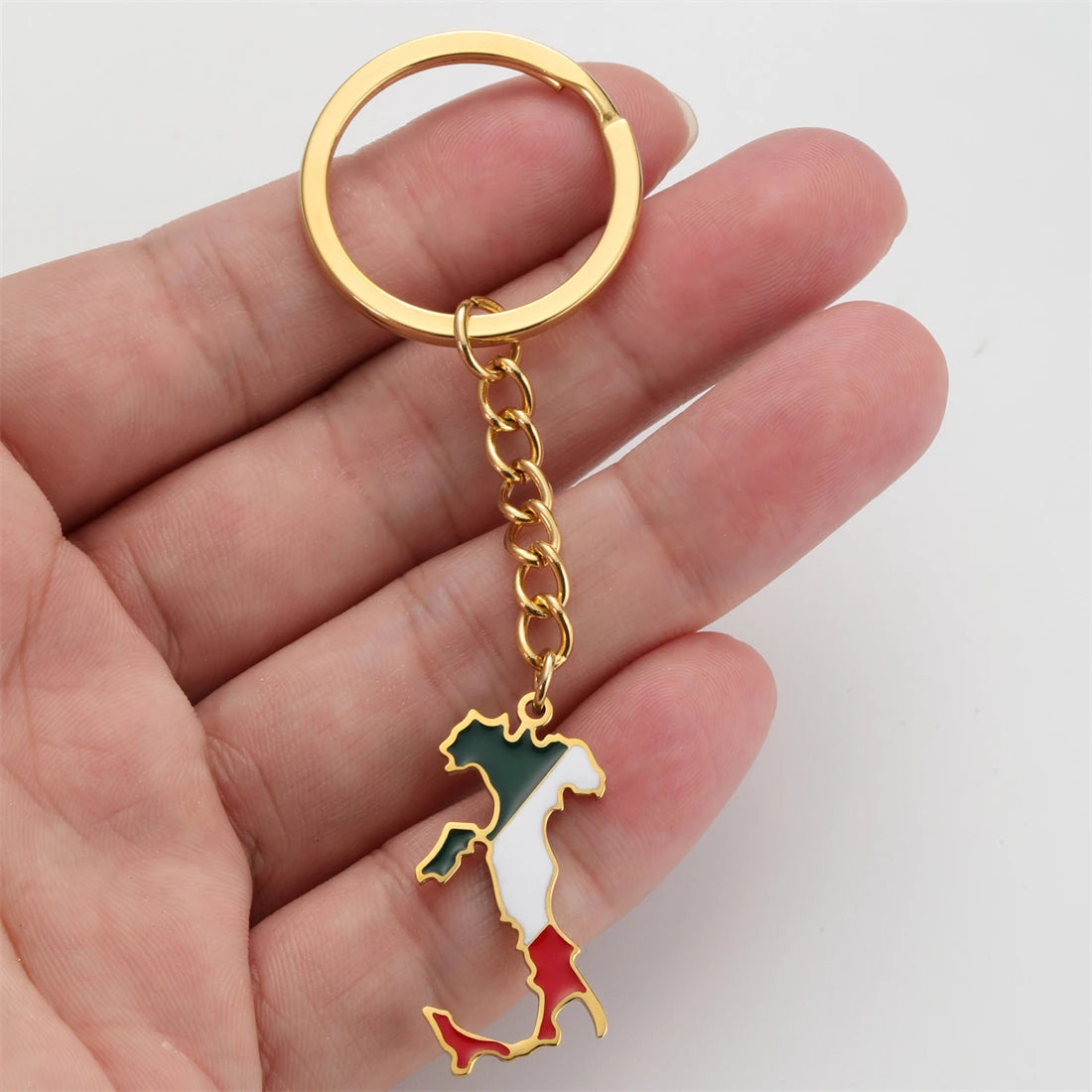Italia Map Key Ring