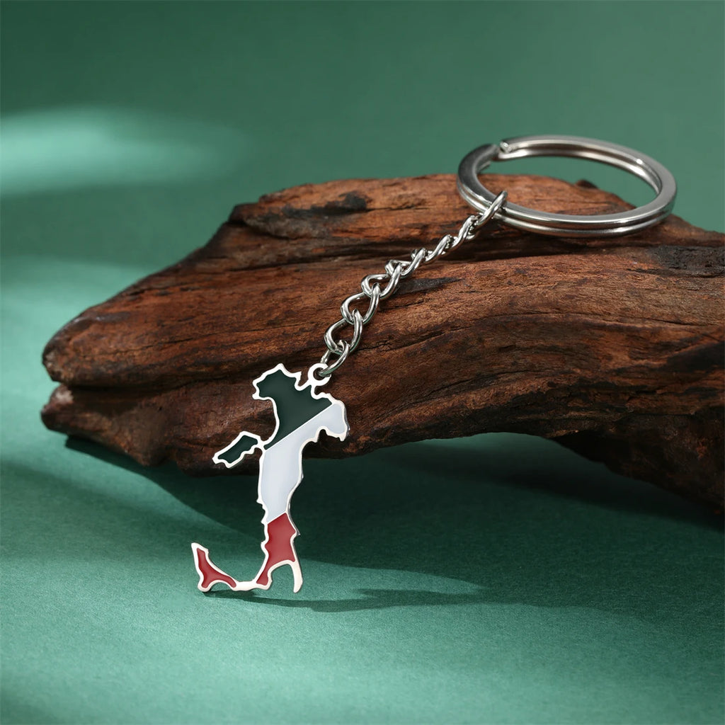 Italia Map Key Ring