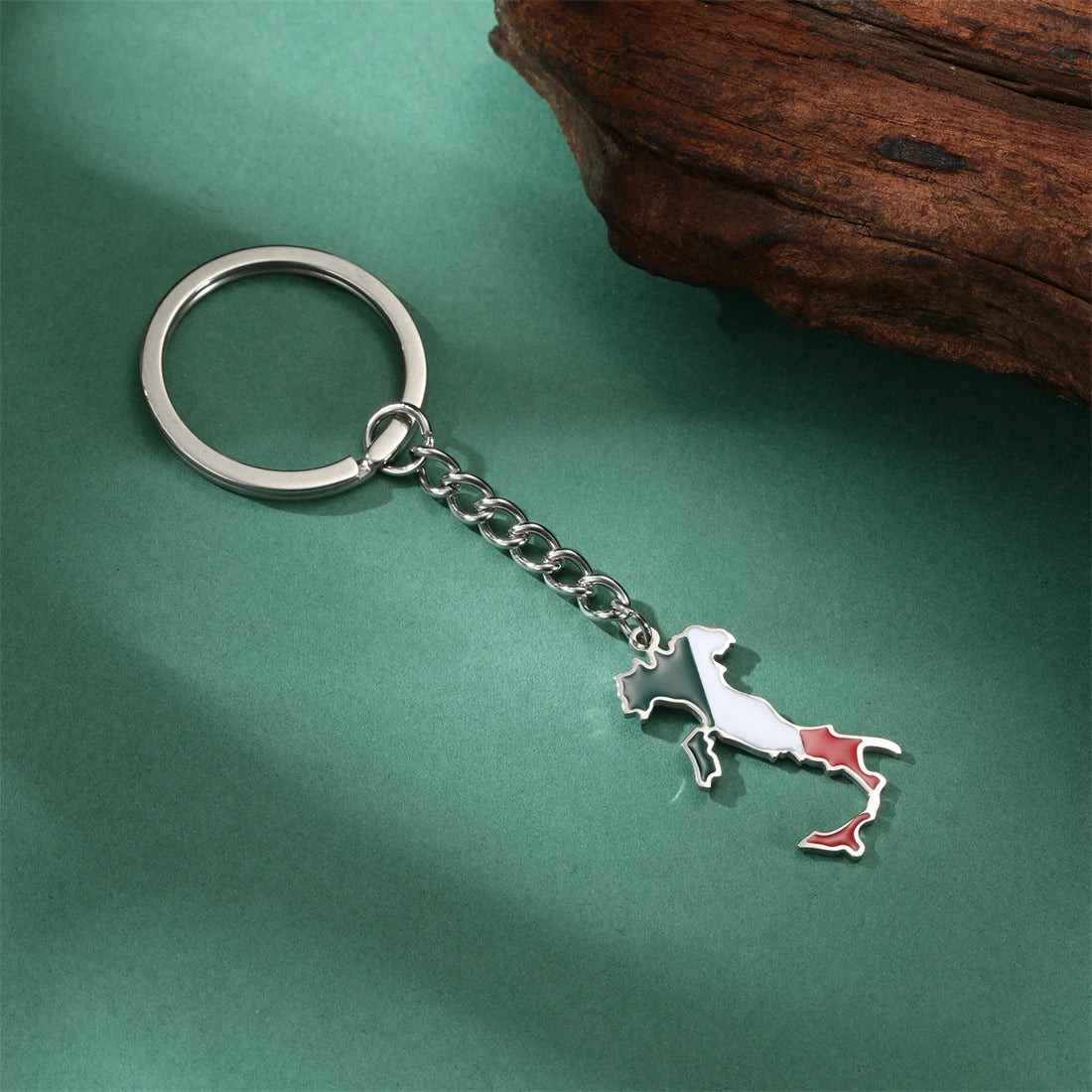 Italia Map Key Ring