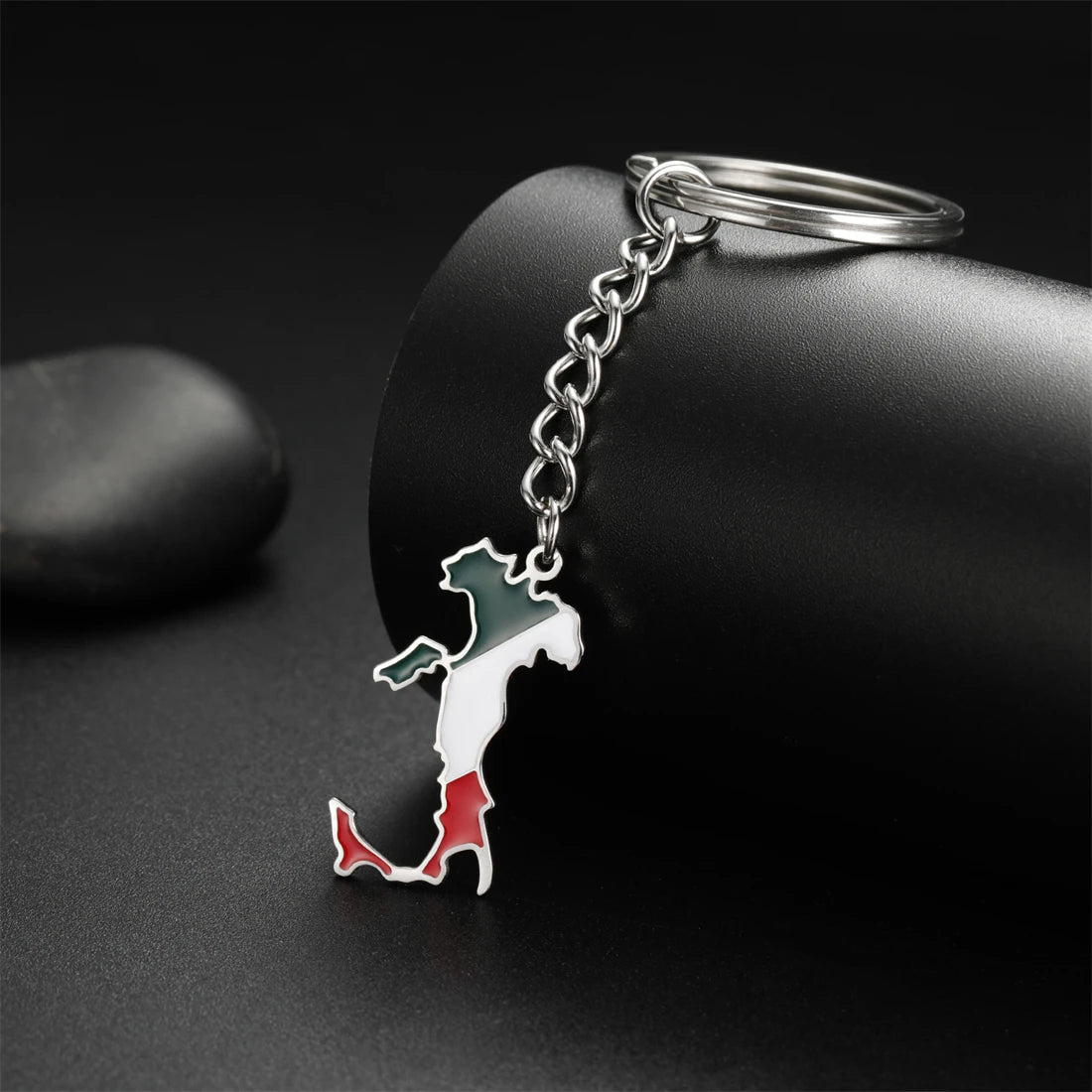 Italia Map Key Ring