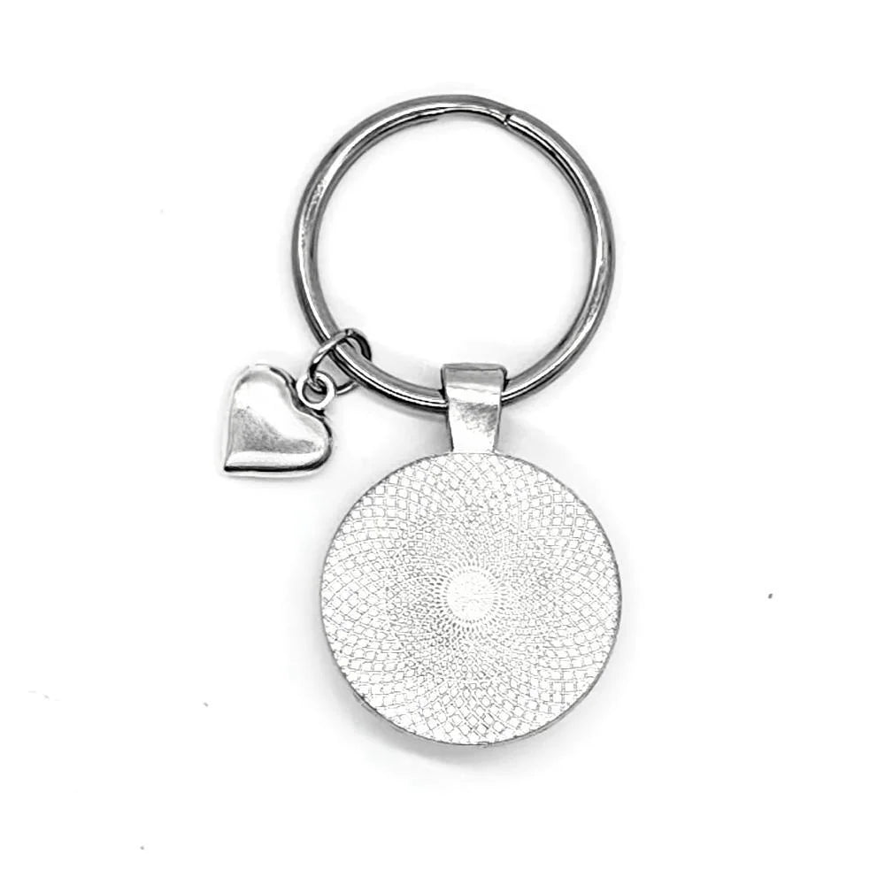 Italia Map Heart Key Ring