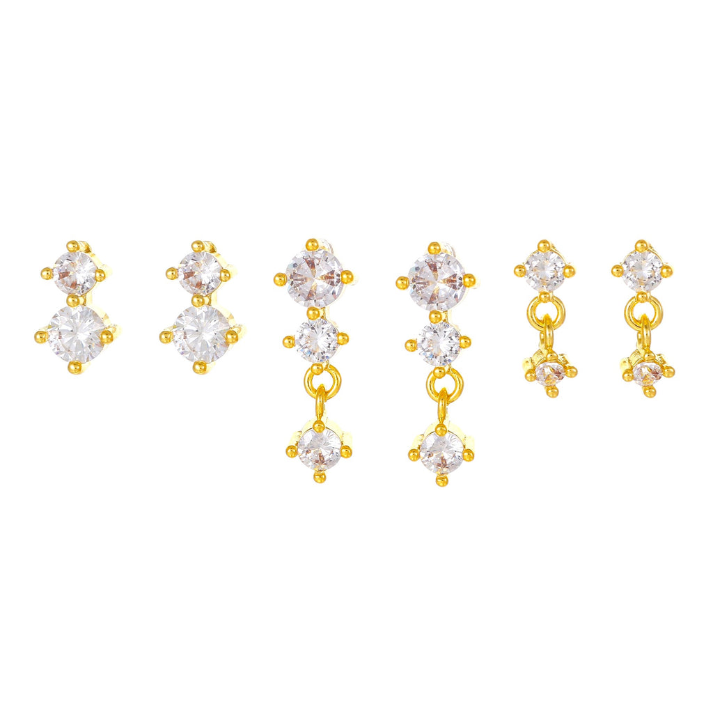 Luna Trio Stud Set