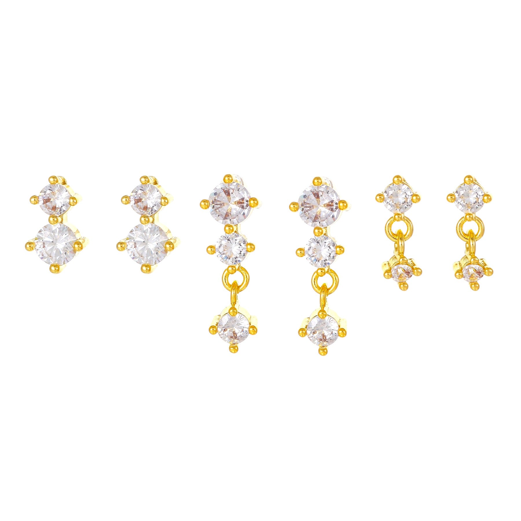 Luna Trio Stud Set