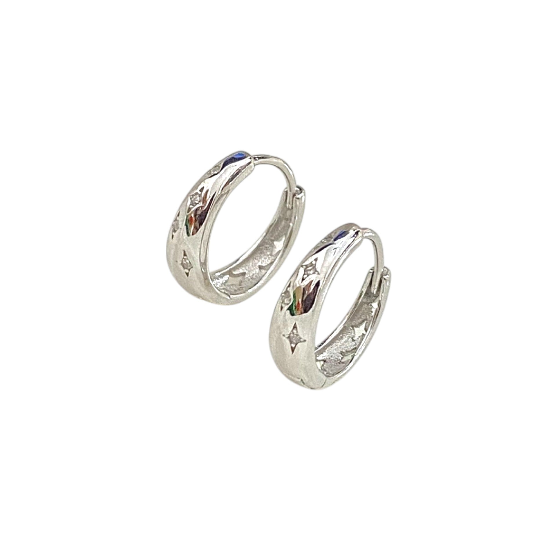 Stella Hoops Silver